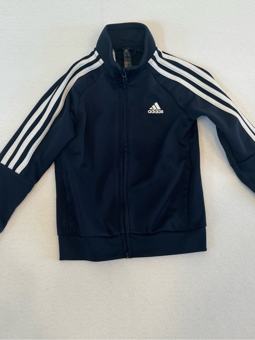 adidas Black Jacket with White Branding